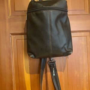Cherokee dark brown Leather vintage Backpack